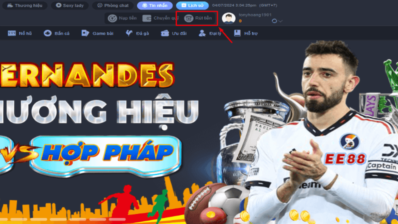 các phương pháp rút tiền e88